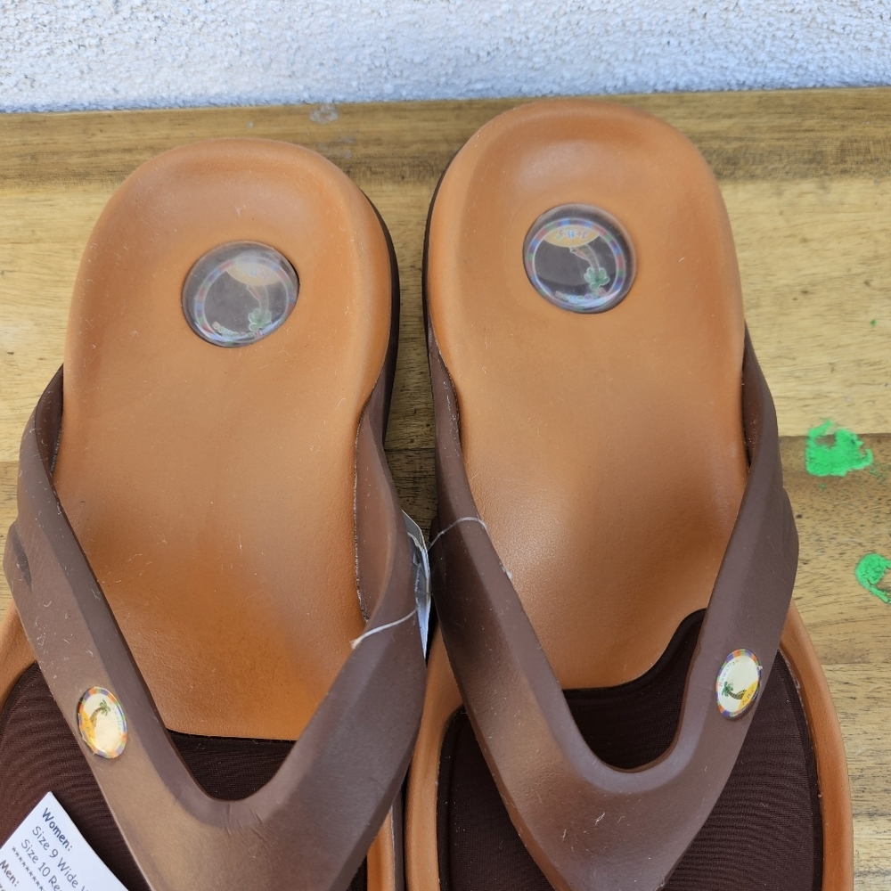 Hawaiian Jellys Ultra Comfort A'a Brown Lave Unisex  Sandal Women's Size… - Picture 5 of 16